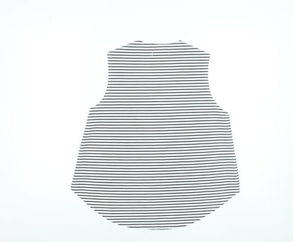 Mango Women Black White Striped Sleeveless Tank Top Size 8