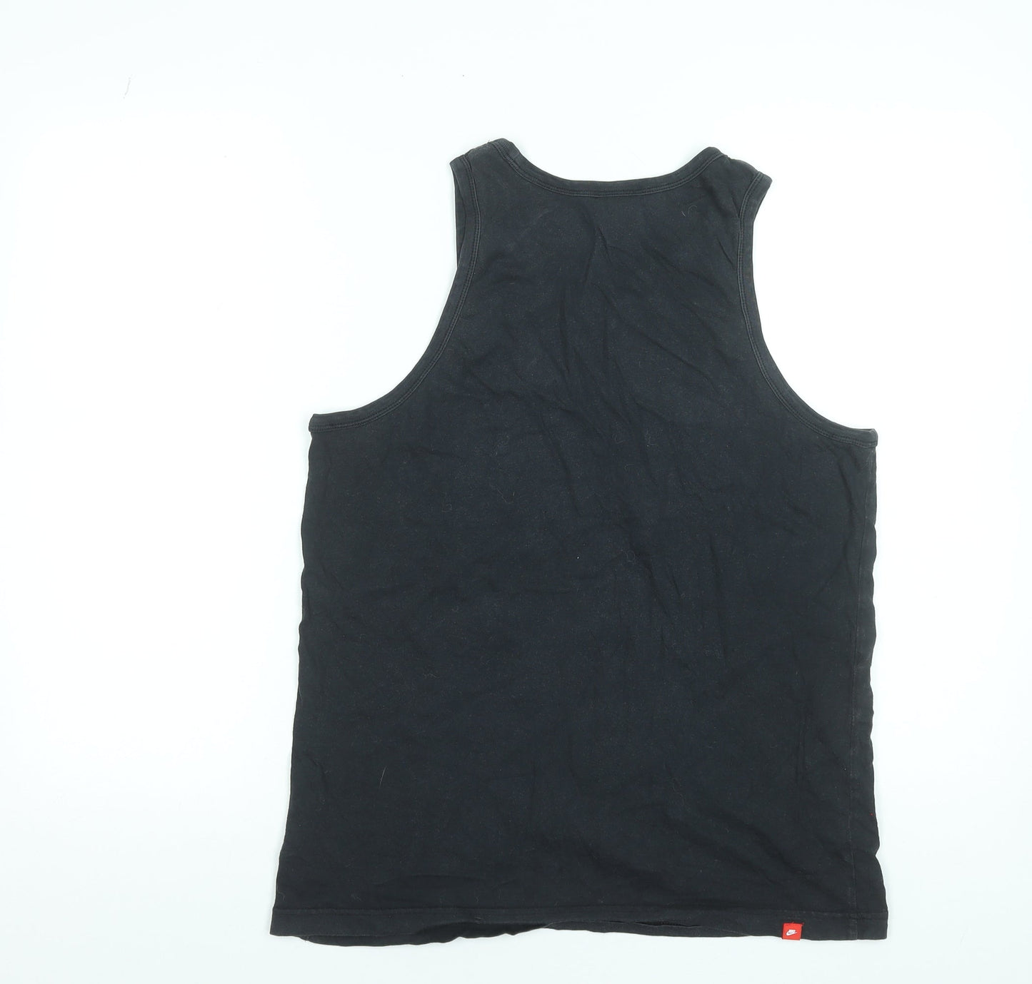Nike Men's Black Sleeveless Cotton Tank Top Medium