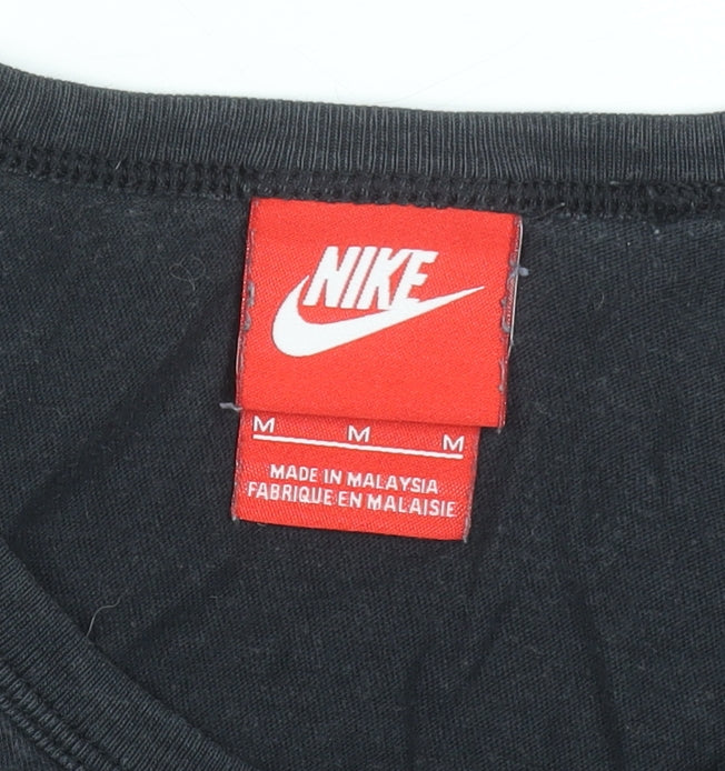 Nike Men's Black Sleeveless Cotton Tank Top Medium