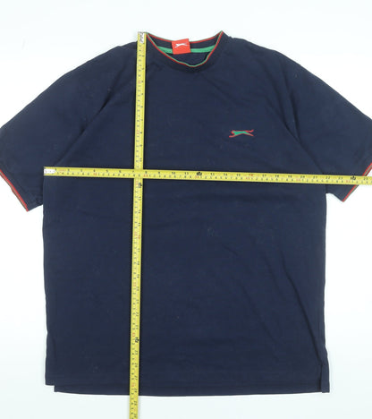Slazenger Men's Blue XL Crew Neck Short Sleeve T-Shirt