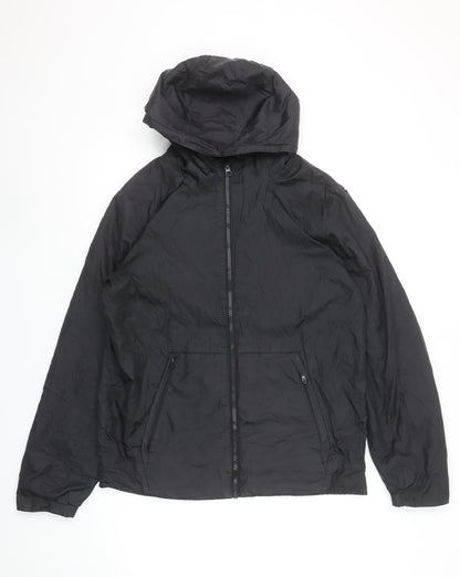 Jordan Boys Black Hooded Windbreaker Jacket XL 13-15 Years Full Zip