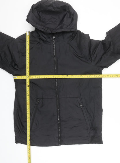 Jordan Boys Black Hooded Windbreaker Jacket XL 13-15 Years Full Zip