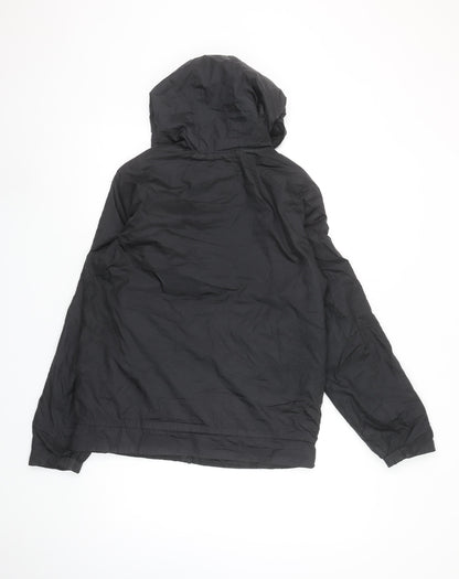 Jordan Boys Black Hooded Windbreaker Jacket XL 13-15 Years Full Zip