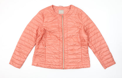 Mona Women's Pink Lightweight Quilted Puffer Jacket Size 16