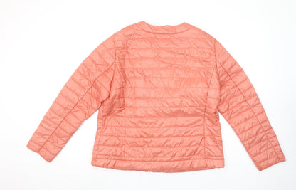 Mona Women's Pink Lightweight Quilted Puffer Jacket Size 16