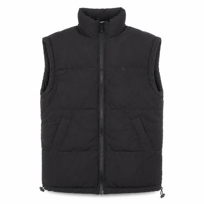 H&M Divided Men's Black Puffer Waistcoat S Polyester Winter Zip Vest