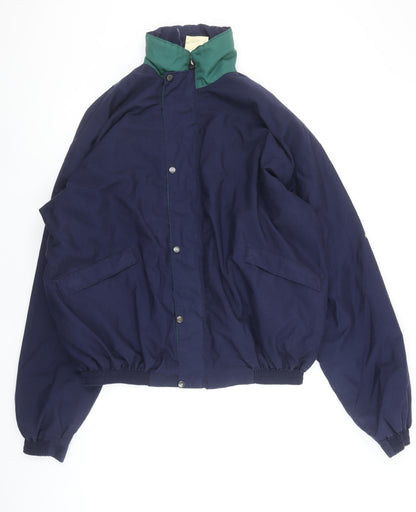 Hamilton Ross Men's Blue XL Bomber Jacket Nylon Windproof