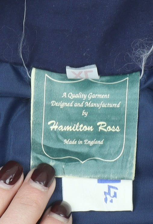 Hamilton Ross Men's Blue XL Bomber Jacket Nylon Windproof