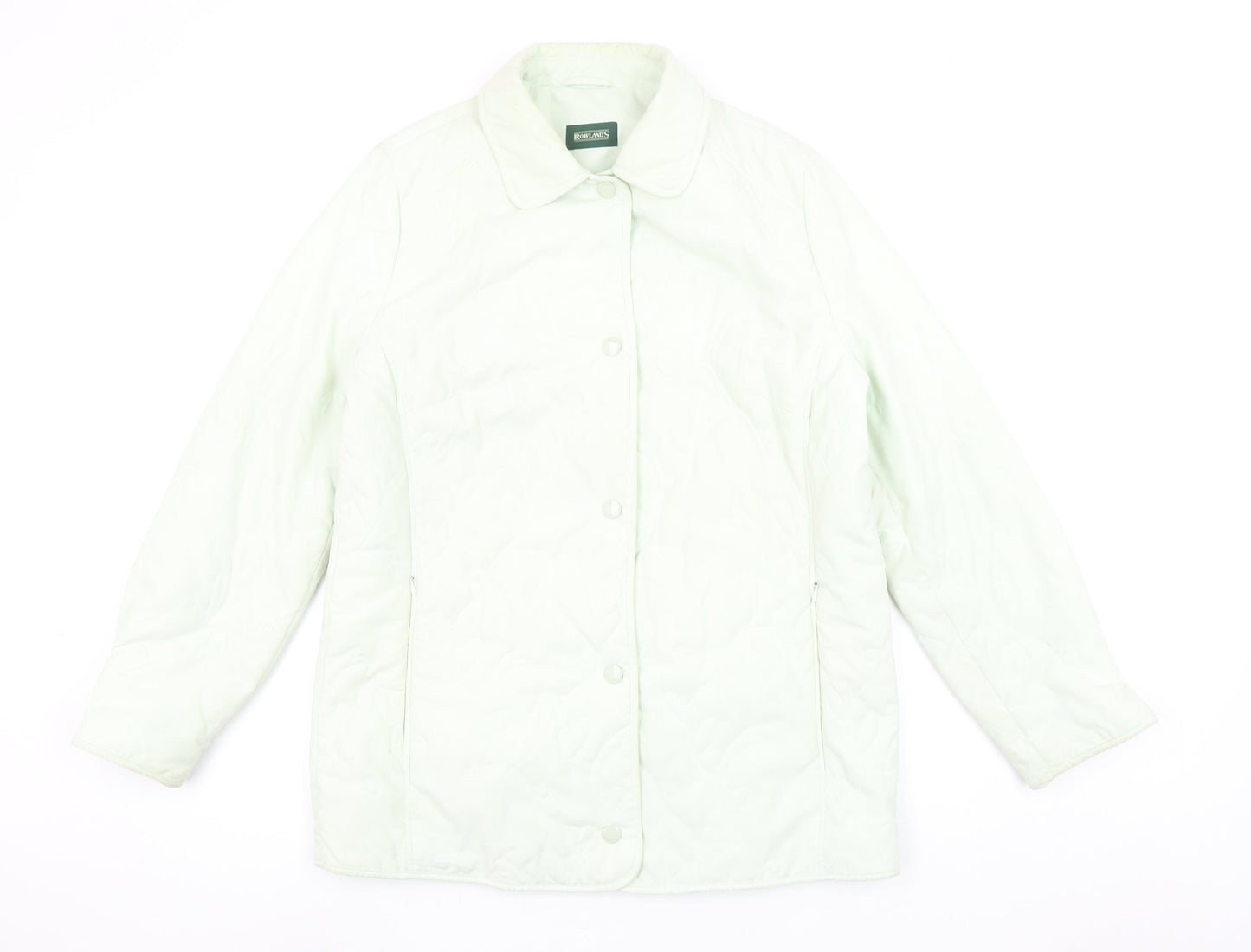 Rowlands Women's Ivory Quilted Mid-Length Jacket Size 12