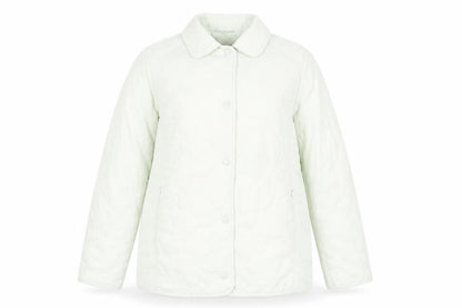 Rowlands Women's Ivory Quilted Mid-Length Jacket Size 12