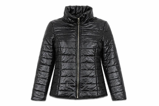Cameo Rose Womens Black Puffer Jacket S Quilted Lightweight Zip Coat