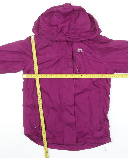 Womens UK Size 2XS Trespass Purple Rain Coat