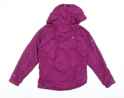 Womens UK Size 2XS Trespass Purple Rain Coat