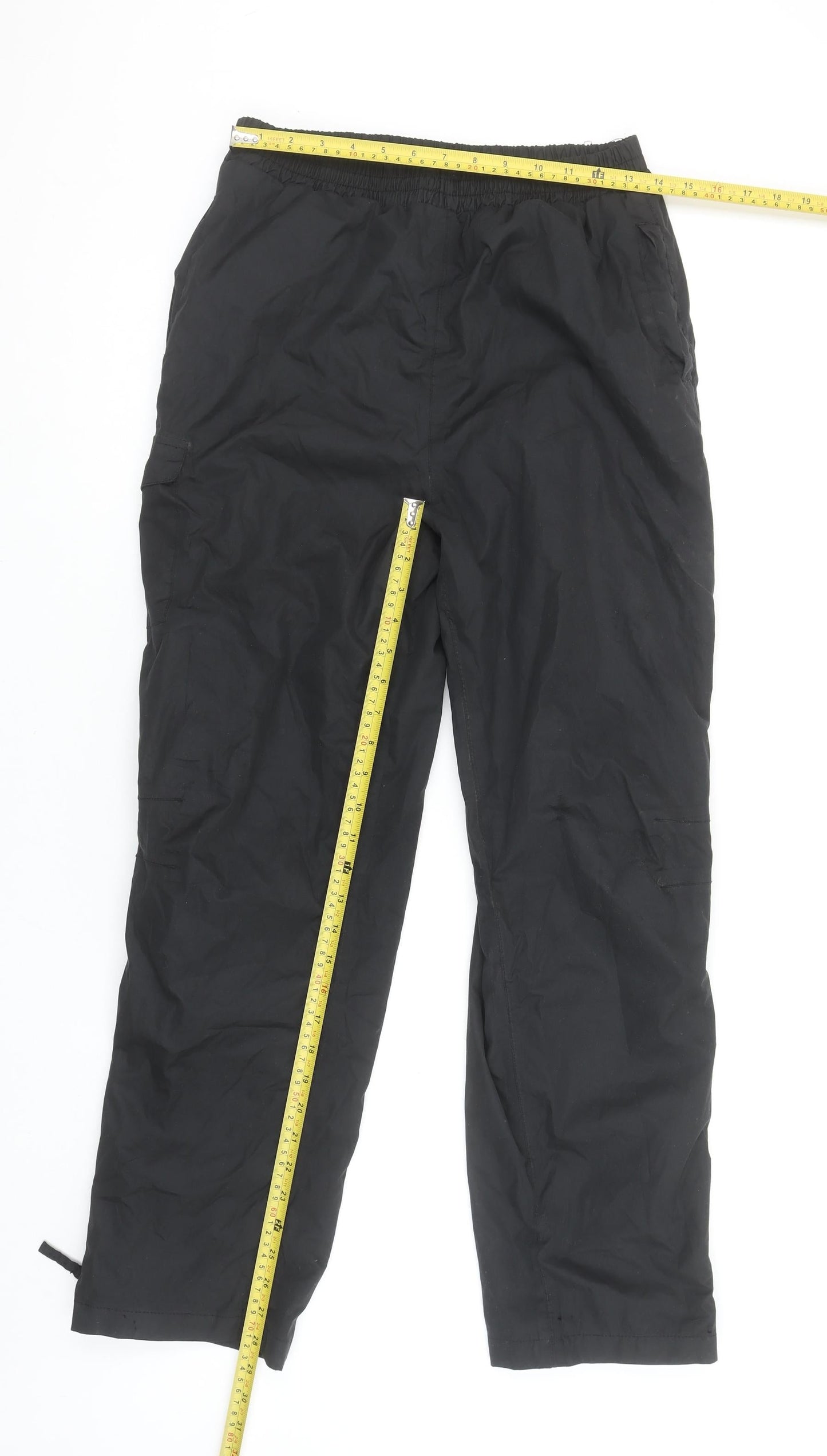 Peter Storm Boys Black 13 Years Waterproof Cargo Outdoor Trousers