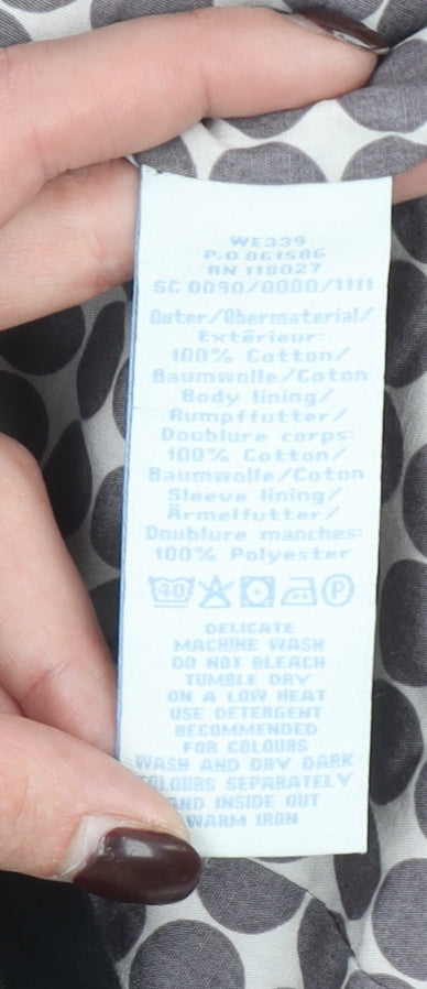 Boden Women's Black Cotton Two-Button Blazer UK 10 Classic Fit