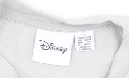 Disney Women’s Grey Mickey Mouse Crew Neck Sweatshirt Size S