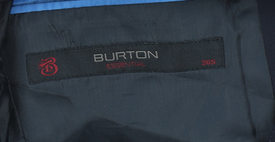Mens UK Size 36 Burton Regular Black Suit Jacket