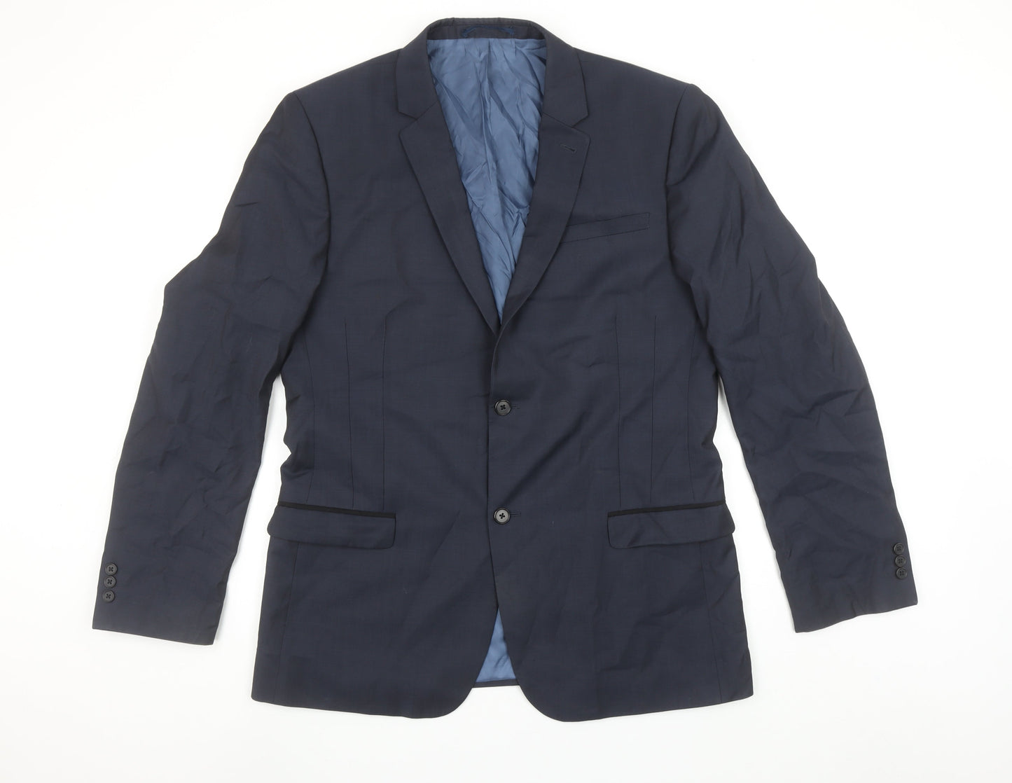 Mens UK Size 42 NEXT Regular Blue Suit Jacket