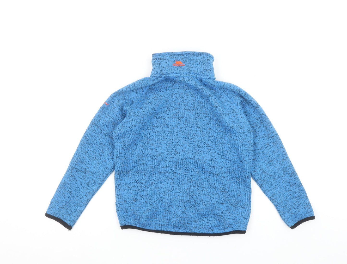 Trespass Girls Blue Full Zip Fleece Jacket 5-6 Years Outdoor Lightweight