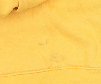 Mens UK Size M Champion Yellow Pullover Hoodie