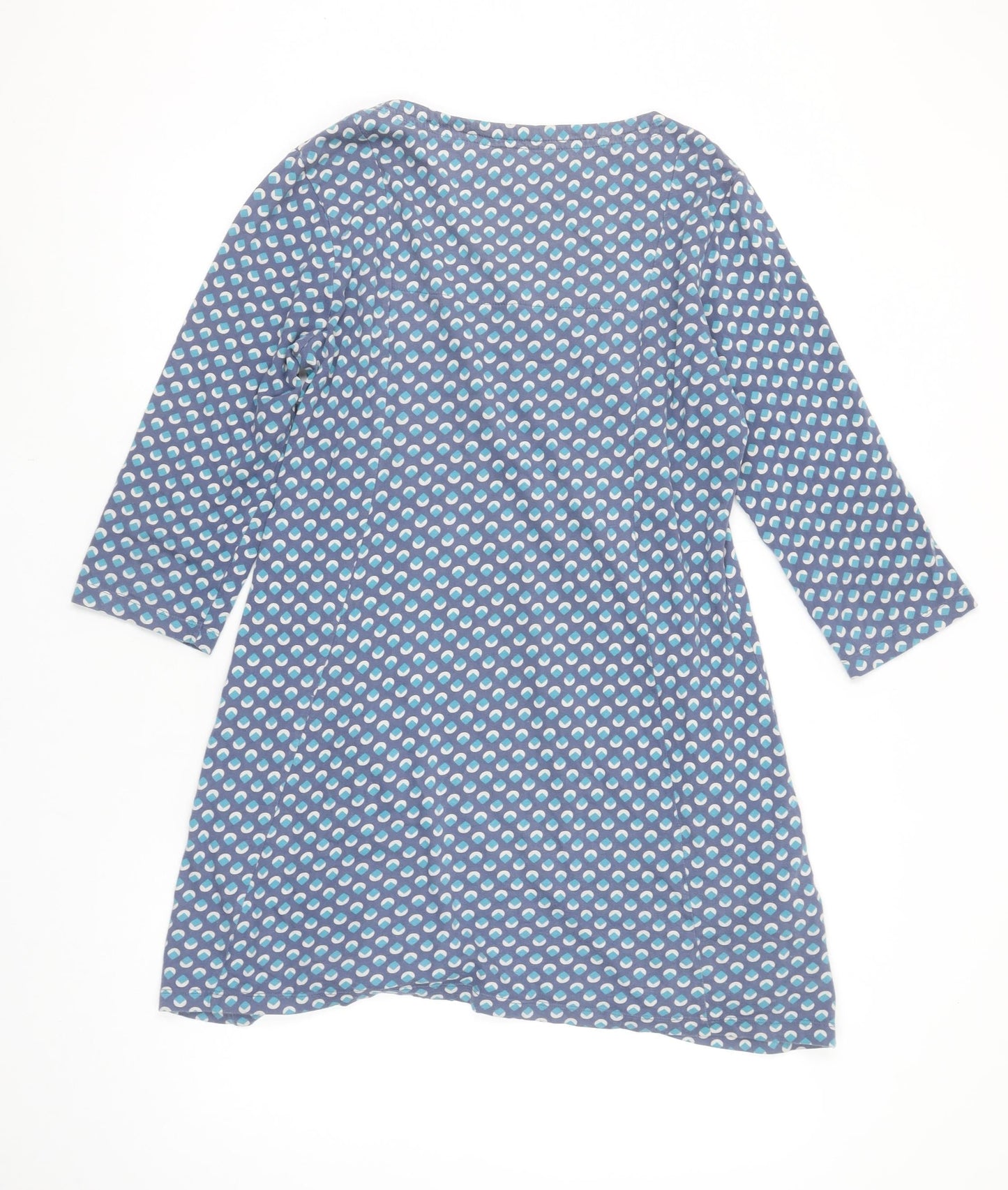 Mudd & Water Women’s Blue Geometric A-Line Cotton Dress Size 14