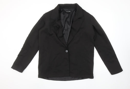 PrettyLittleThing Women's Black UK 6 Classic Single-Breasted Blazer