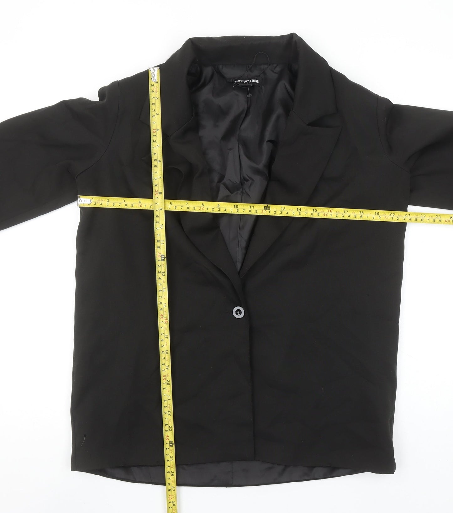 PrettyLittleThing Women's Black UK 6 Classic Single-Breasted Blazer