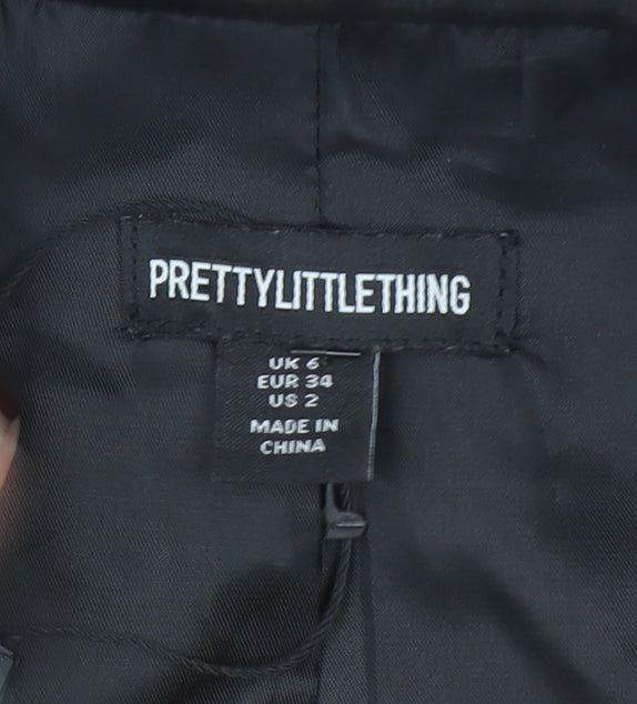 PrettyLittleThing Women's Black UK 6 Classic Single-Breasted Blazer