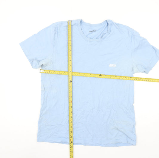 Mens UK Size L HUGO BOSS Blue  T-Shirt