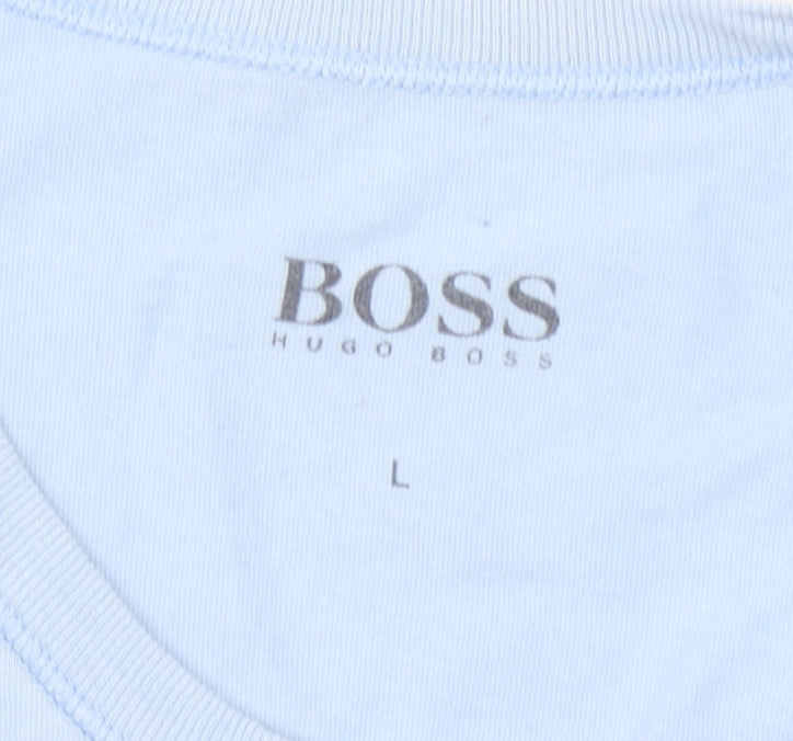 Mens UK Size L HUGO BOSS Blue  T-Shirt