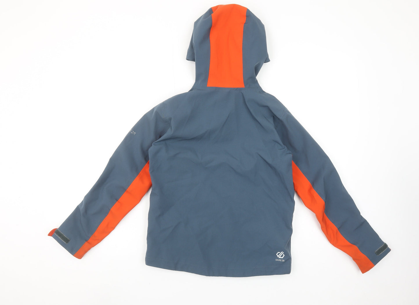 Dare 2B Boys Orange Blue Waterproof Hooded Softshell Rain Jacket 9-10 Years