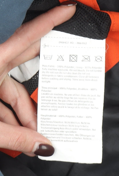 Dare 2B Boys Orange Blue Waterproof Hooded Softshell Rain Jacket 9-10 Years