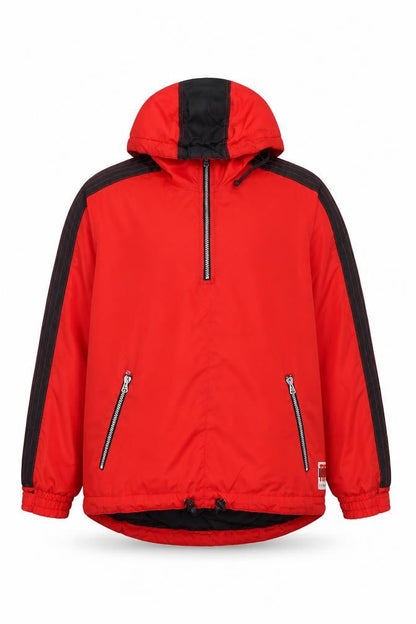 Mens UK Size S Turn Over To Dept 041 Red Windbreaker Coat