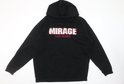 Womens UK Size XL Mirage Las Vegas Black Pullover Hoodie