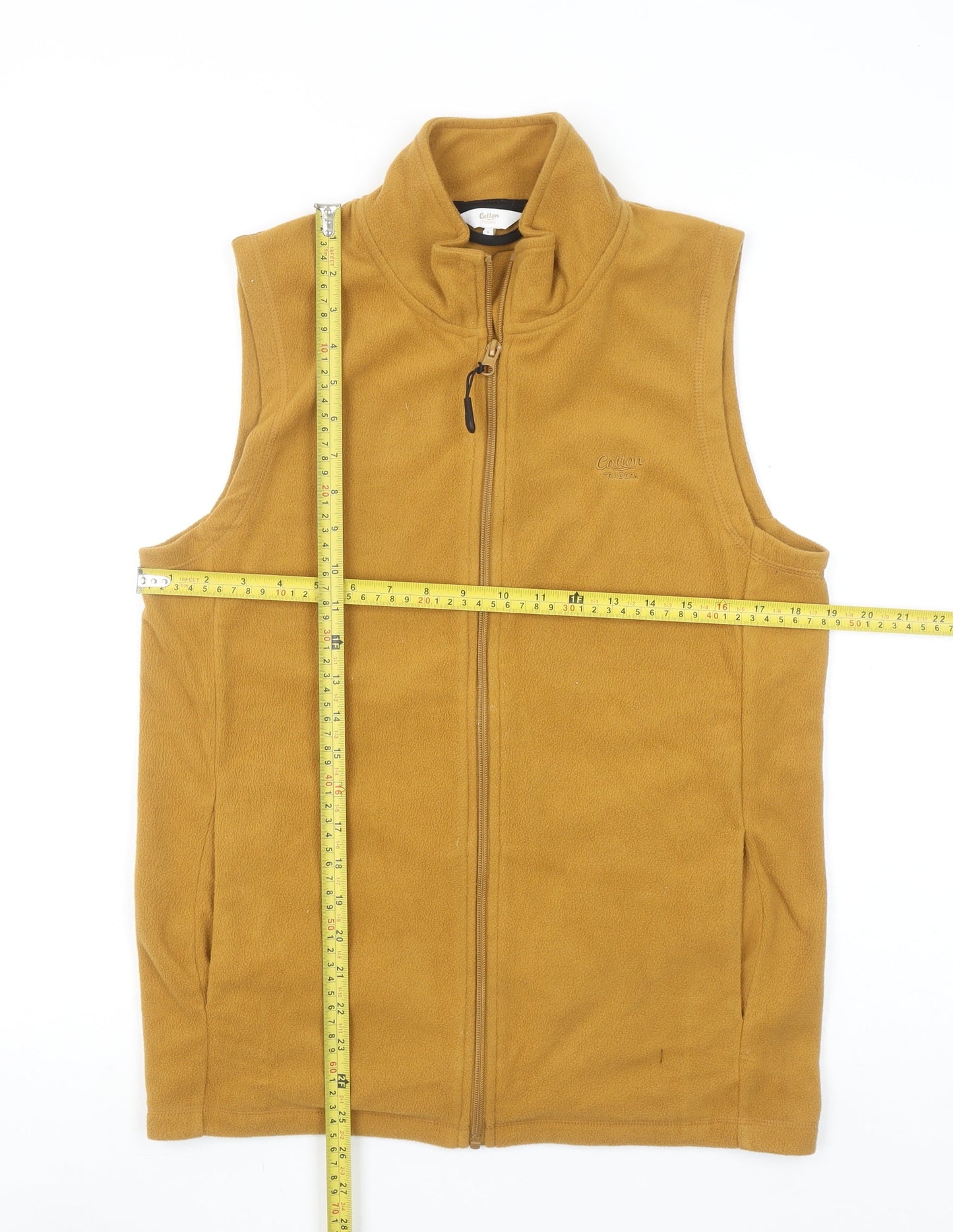 Mens UK Size S Cotton Traders Brown Bodywarmer
