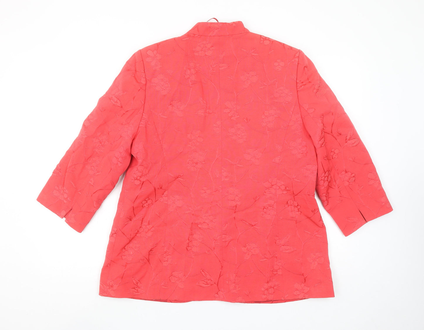 Womens UK Size 16 ELVI Regular Red Blazer