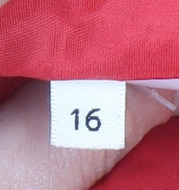 Womens UK Size 16 ELVI Regular Red Blazer