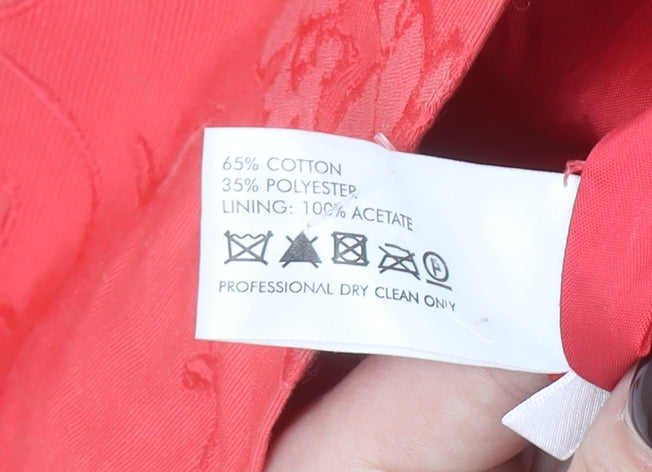 Womens UK Size 16 ELVI Regular Red Blazer