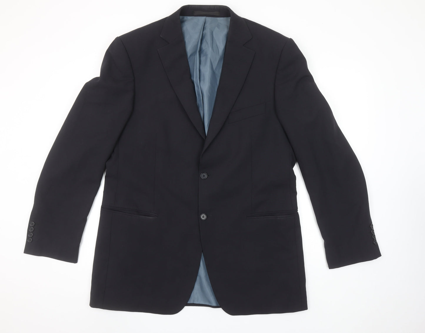 Mens UK Size 42 Marks and Spencer Regular Blue Suit Jacket