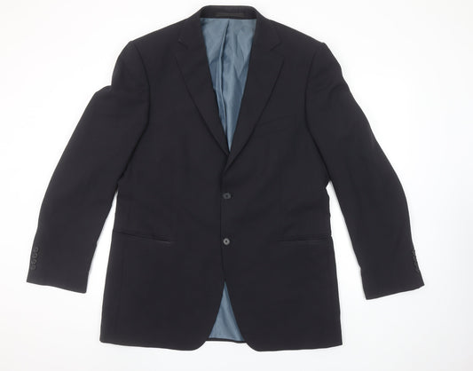 Marks and Spencer Men's Navy Regular Fit Single-Breasted Suit Jacket 42L