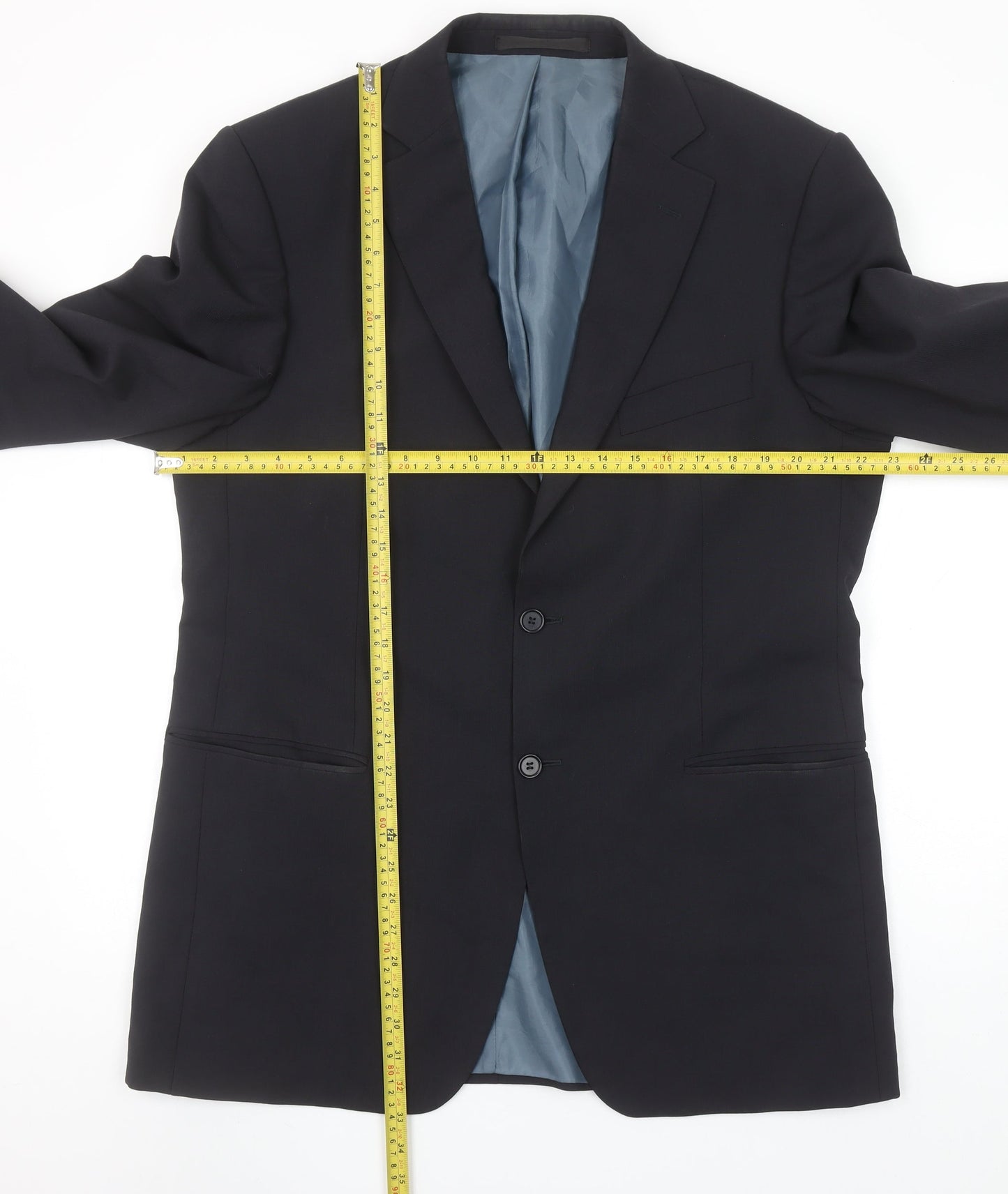 Mens UK Size 42 Marks and Spencer Regular Blue Suit Jacket