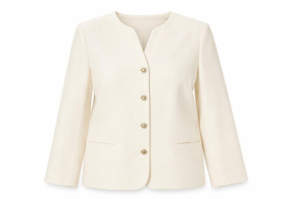 Womens UK Size 16 Classics First Avenue Regular Ivory Blazer