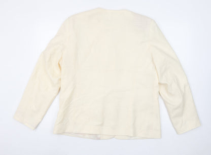 Womens UK Size 16 Classics First Avenue Regular Ivory Blazer