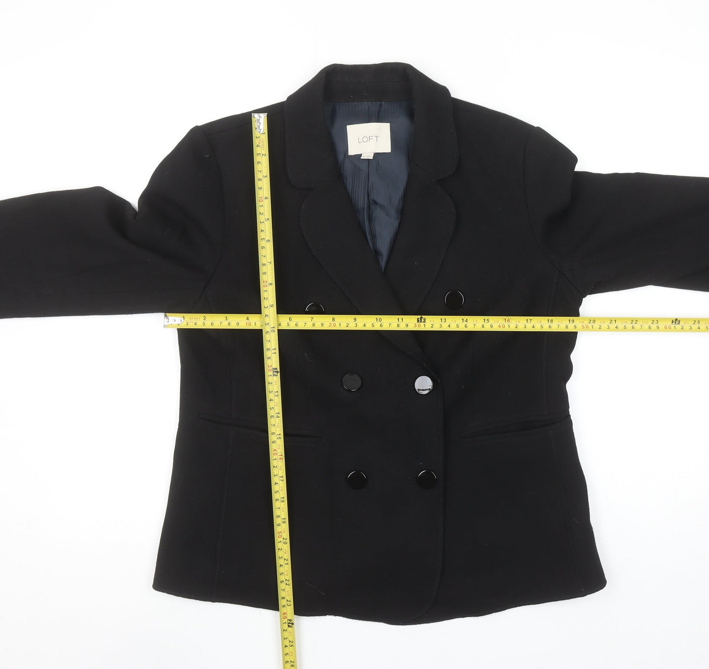 Womens UK Size 10 Ann Taylor LOFT Regular Black Blazer