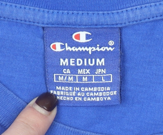 Mens UK Size M Champion Blue  T-Shirt