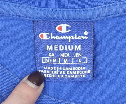 Mens UK Size M Champion Blue  T-Shirt