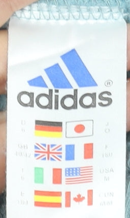 Adidas Women’s Blue Crew Neck Sweatshirt Size 12 Cotton Blend Casual