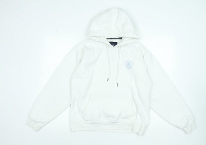 Crew Clothing Company Women's White Pullover Hoodie Size S Cotton Blend
