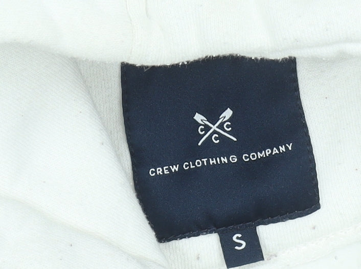 Crew Clothing Company Women's White Pullover Hoodie Size S Cotton Blend