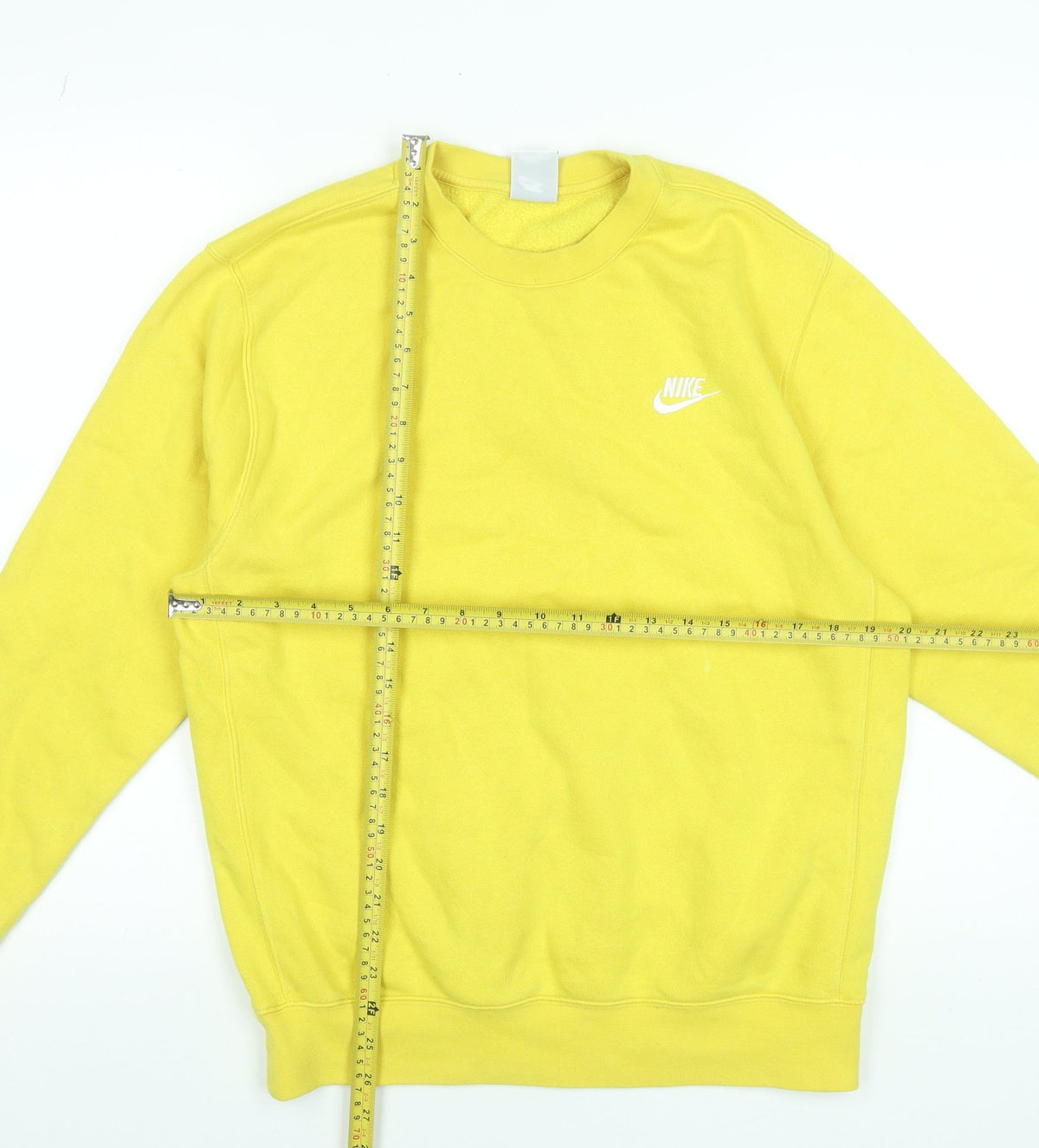 Mens UK Size S Nike Yellow Pullover Sweatshirt